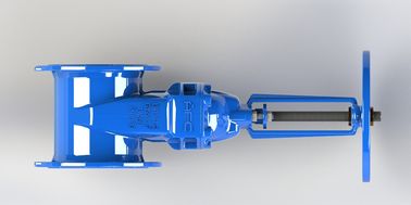 Soft Seal Ductile Iron Gate Valve Đỏ / Xanh Epoxy phủ