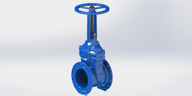 Đỏ / xanh Epoxy phủ chống chọi ngồi van cổng bánh tay hoạt động