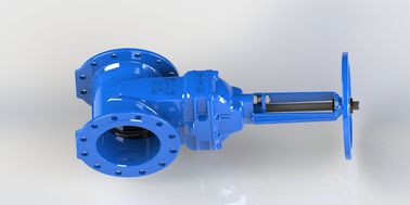 Lốp tay hoặc nắp đầu hoạt động van cổng nước Đỏ / xanh Epoxy phủ