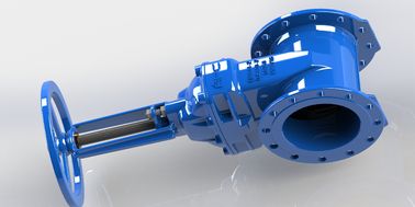 Đỏ / xanh Epoxy phủ chống chọi ngồi van cổng bánh tay hoạt động