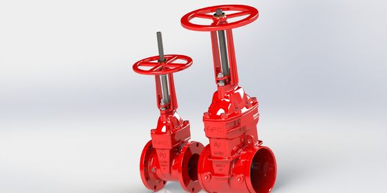 Van cổng UL FM với niêm phong EPDM và lớp phủ epoxy liên kết hợp kim cho các hệ thống chữa cháy ở kích thước 2 đến 12 inch