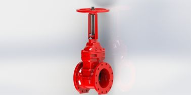 Ventil cổng UL FM với lớp phủ epoxy màu đỏ