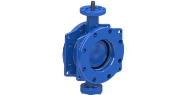 Ventil bướm cao su, thiết kế con dấu đuôi chim với vòng đĩa SS316.