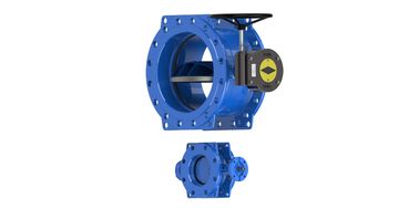 AWWA C504 Ventil bướm lập dị hai vòm SS316 đĩa phủ