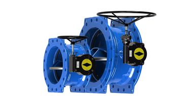 Ventil bướm niêm phong mềm loại vòm ngoại tâm kép cho hệ thống nước thải