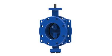 Dovetail Blue Rubber Seal Butterfly Valve Mô-men xoắn hoạt động thấp có sẵn