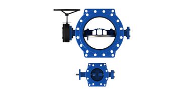 Thiết kế Dovetail Ductile Iron Double Eccentric Butterfly Valve Worm Gear có sẵn