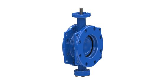 Van bướm ngoại tâm kép với đĩa thép không gỉ và con dấu EPDM cho các ứng dụng nước với chứng chỉ FM