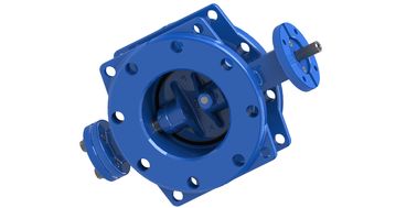 Thiết kế Dovetail Ductile Iron Double Eccentric Butterfly Valve Worm Gear có sẵn