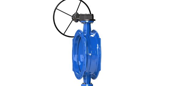Van bướm lệch tâm kép kích thước 1-72 inch tiêu chuẩn ANSI với thân gang dẻo cho hệ thống đường ống nước mạnh mẽ