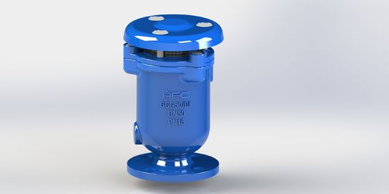 Valve de libération d'air combiné en fonte ductile avec flotteur en acier inoxydable et joint d'étanchéité résilient pour systèmes de fluides