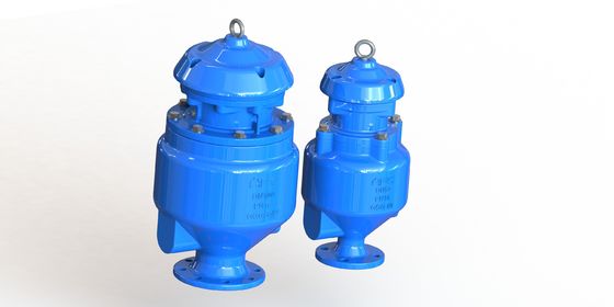 Van xả khí thải sewage thiết kế động học, chống tràn, bộ phận bên trong bằng thép không gỉ 316SS cho hệ thống van xả khí thải nước thải