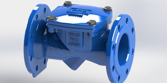 Van kiểm tra xoay linh hoạt đạt chứng nhận ISO với gioăng EPDM và định mức áp suất PN10 cho hệ thống đường ống