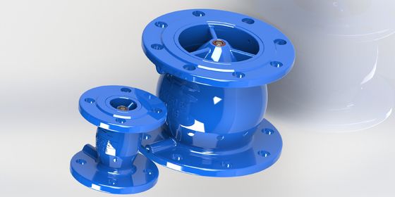 Van kiểm tra không bịt kín mềm với kết nối mặt bích và búa chống nước để kiểm soát dòng chảy đáng tin cậy