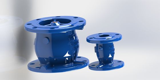 Van kiểm tra không sập được phủ cao su đĩa kết nối cuối vòm được thiết kế cho các hệ thống áp suất PN10