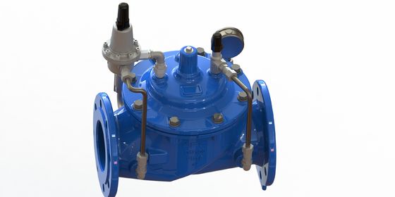 GGG50 Valve giảm áp suất nước bằng sắt đúc bằng thép không gỉ 304 Pilot và gia cố nylon với lớp đệm EPDM