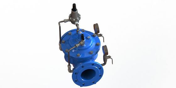 Valve giảm áp suất nước kết nối sợi dây chuyền với ghế SS304 và kính chắn EPDM tăng cường nylon để điều khiển áp suất chính xác