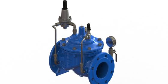 GGG50 Valve giảm áp suất nước bằng sắt đúc bằng thép không gỉ 304 Pilot và gia cố nylon với lớp đệm EPDM