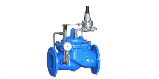 Van duy trì áp suất với áp suất tối đa PN25, Xây dựng bằng sắt mềm mại và Phân kính nylon tăng cường để điều khiển chất lỏng công nghiệp