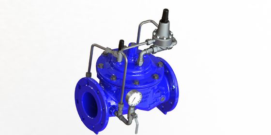 Van duy trì áp suất kết nối mặt bích với vật liệu sắt dẻo kích thước 2-40 inch và phạm vi nhiệt độ 0-80 ° C