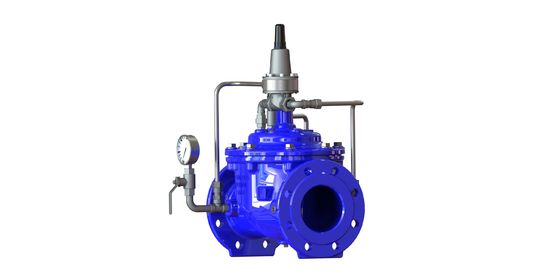 Ventil duy trì áp suất với áp suất PN10 và nhiệt độ hoạt động 0-80 °C