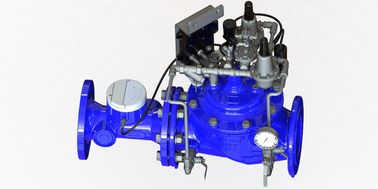Vật liệu thí điểm SS304 Blue RAL 5005 NSF61 Van điều khiển nước làm bằng sắt mềm mại để bảo tồn và quản lý nước