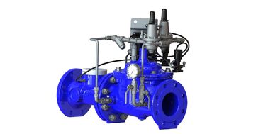 Non Revenue Water Blue Water Pressure Control Valve với bộ điều khiển pin