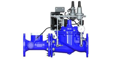 Vật liệu thí điểm SS304 Blue RAL 5005 NSF61 Van điều khiển nước làm bằng sắt mềm mại để bảo tồn và quản lý nước