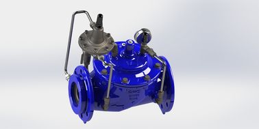 PN25 EN1074-5 Máy van điều chỉnh dòng chảy thủy lực tiêu chuẩn với vỏ thép không gỉ