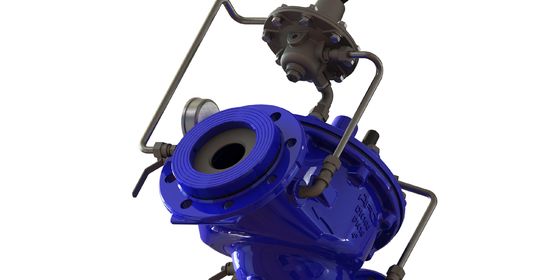 Van điều khiển dòng chảy hoạt động thủy lực với tiêu chuẩn EN1074-5 và phạm vi nhiệt độ 0-80 độ F