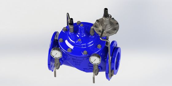 Van điều khiển dòng chảy bằng tay với niêm phong EPDM và ống điều khiển sắt linh hoạt cho phạm vi nhiệt độ 0-80 ° F và tiêu chuẩn EN1074-5