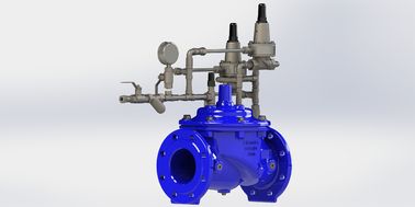 Nylon tăng cường van dự đoán sóng trong Ral5005 màu sắc cho chính xác kiểm soát dòng chảy và độ bền