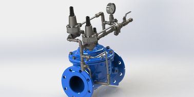 Nylon tăng cường van dự đoán sóng trong Ral5005 màu sắc cho chính xác kiểm soát dòng chảy và độ bền