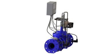 Vật liệu thí điểm SS304 Blue RAL 5005 NSF61 Van điều khiển nước làm bằng sắt mềm mại để bảo tồn và quản lý nước