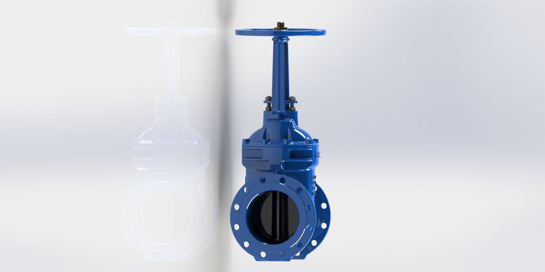 PN16 Áp suất định mức Van cổng kết nối bích chống ăn mòn cho kiểm soát đường ống công nghiệp