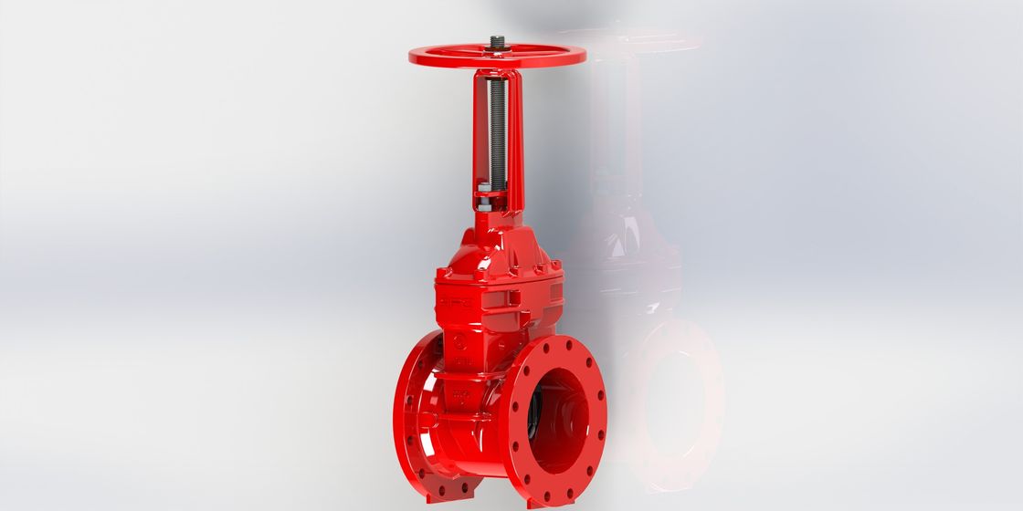 Flange Grooved Type Resilient Seated UL FM Gate Valve với đĩa cao su cao cấp