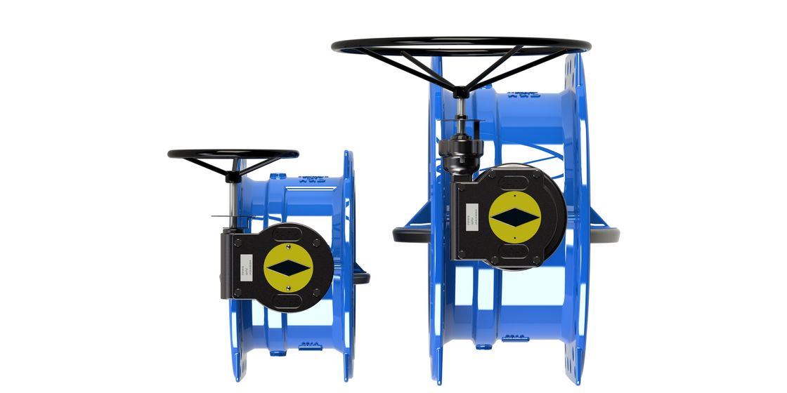 Van bướm lệch tâm kép với dải áp suất 0-2.5MPa, thân gang dẻo và vận hành thủ công cho mục đích công nghiệp