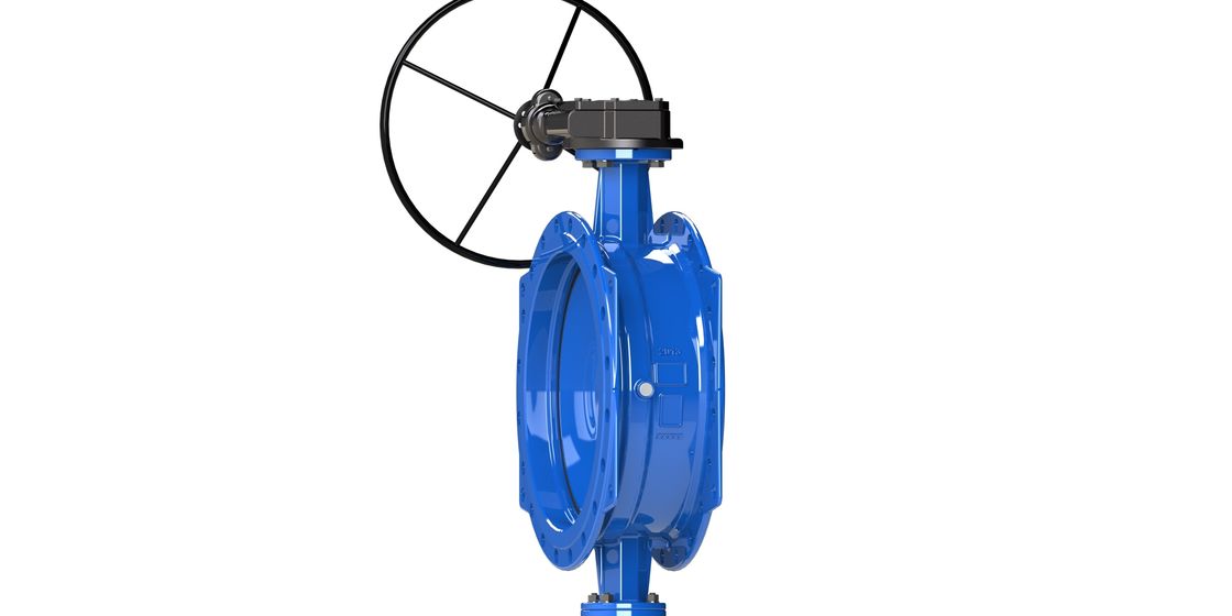 Van bướm lệch tâm kép kích thước 1-72 inch tiêu chuẩn ANSI với thân gang dẻo cho hệ thống đường ống nước mạnh mẽ