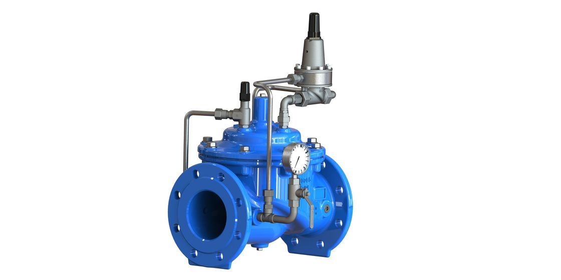 Flanged cuối áp suất duy trì van công nghiệp tăng cường nylon diaphragmdiaphone