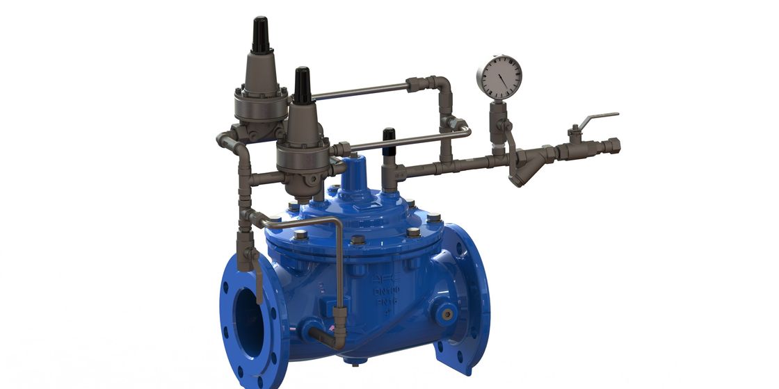 Blue Ductile Iron Anti Surge Control Valve As Safety Valve Nylon tăng cường mảng